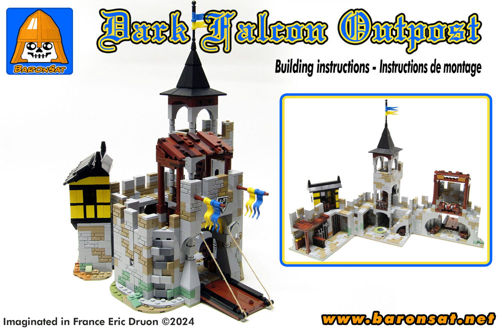 Black Falcon Outpost Instructions Drawbridge lego moc